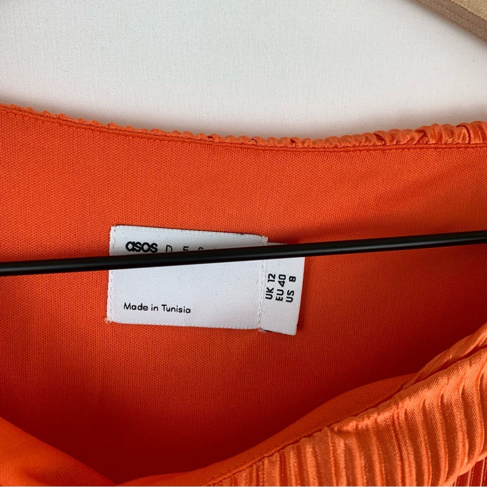 ASOS Sleeveless Midi Dress With Drape Sash Detail - Picture 2 of 10
